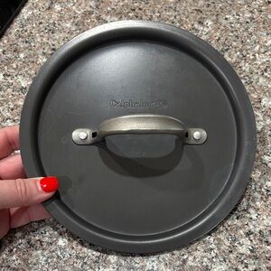 Calphalon Black Pot Lid with Silver Handle
